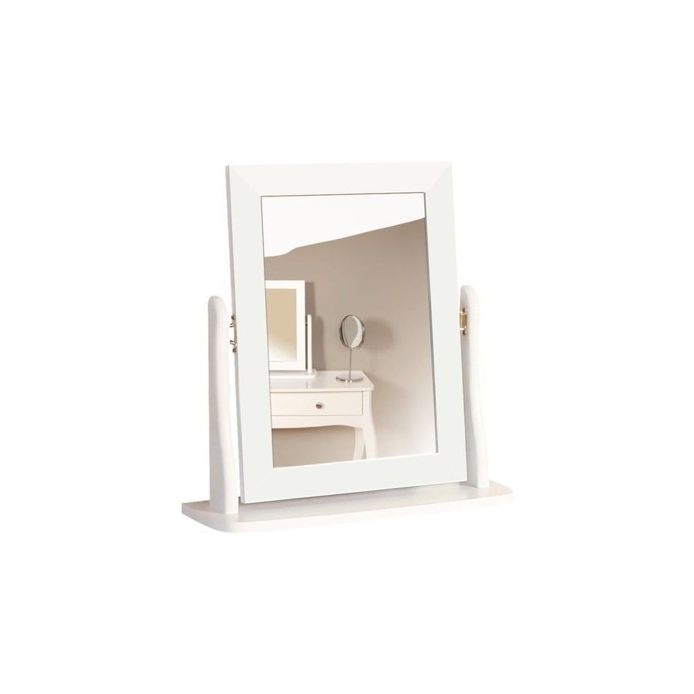 Biele kozmetické zrkadlo k toaletnému stolíku Steens Baroque - Bonami.sk