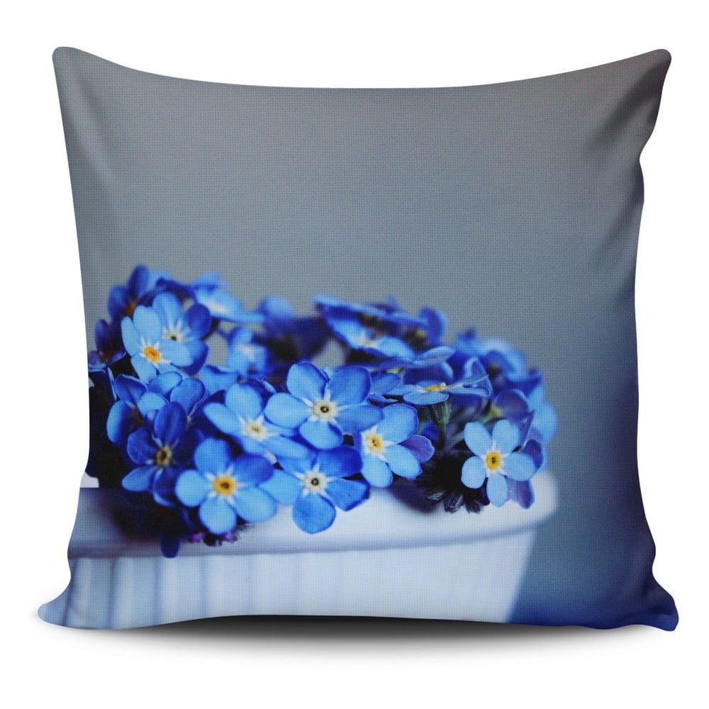 Obliečka na vankúš s prímesou bavlny Cushion Love Azulo Gris, 45 × 45 cm - Bonami.sk
