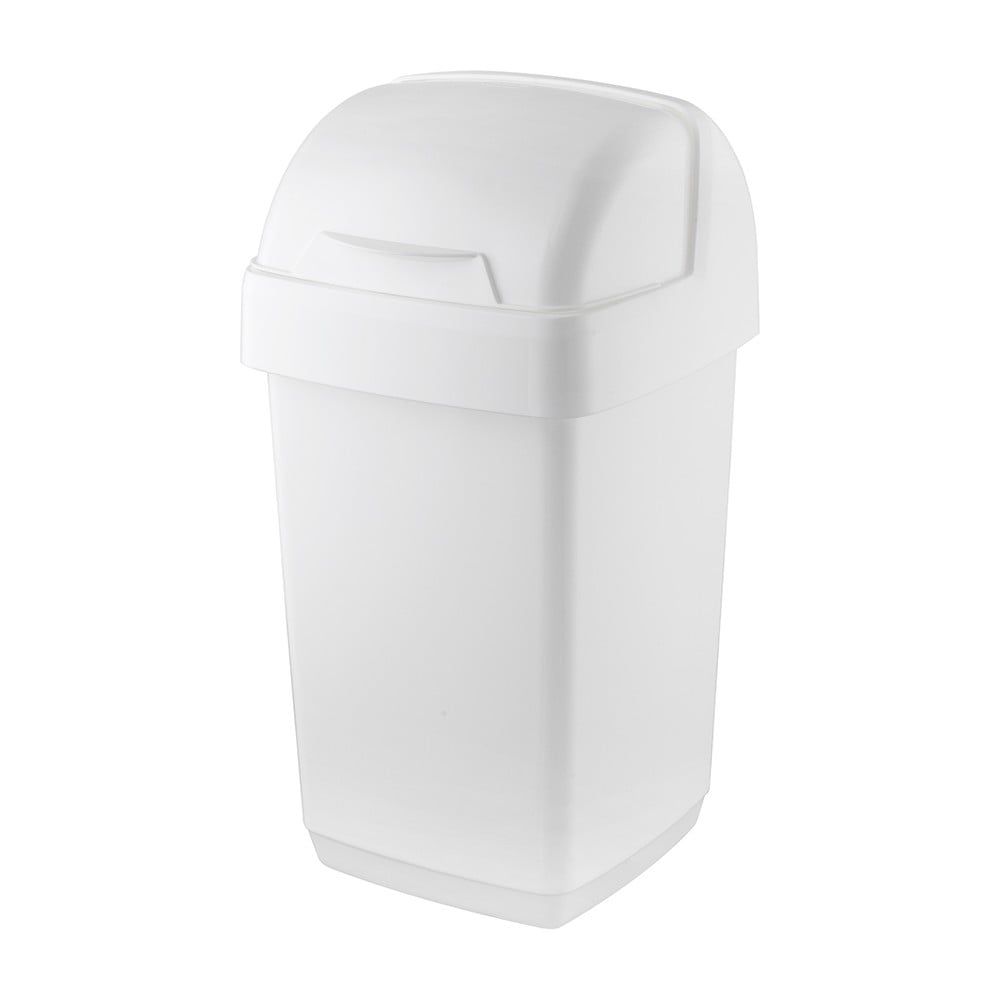 Biely odpadkový kôš Addis Roll Top, 22,5 x 23 x 42,5 cm - Bonami.sk