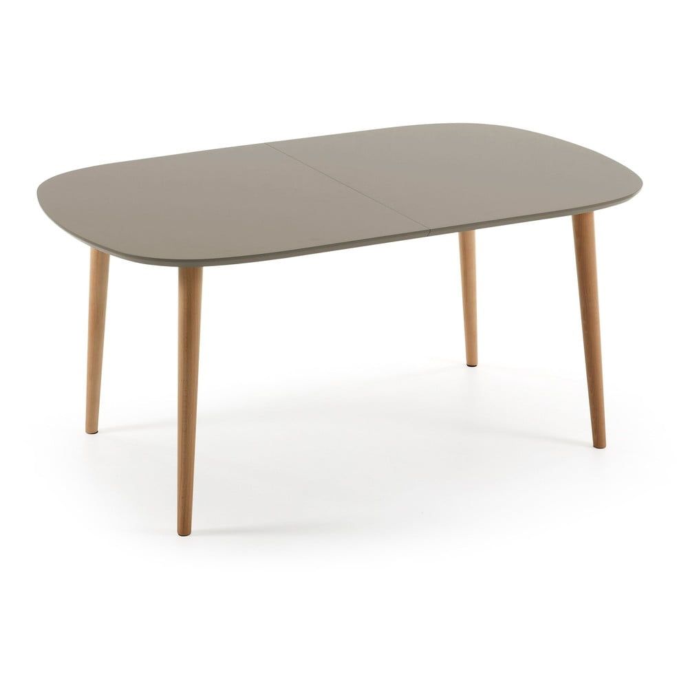 Sivý rozkladací jedálenský stôl La Forma Oakland, 160 x 100 cm - Bonami.sk