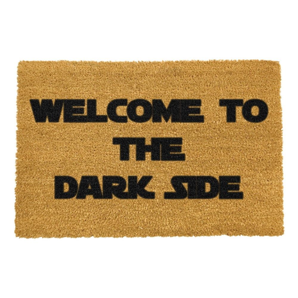 Rohožka z prírodného kokosového vlákna Artsy Doormats Welcome to the Darkside, 40 x 60 cm - Bonami.sk