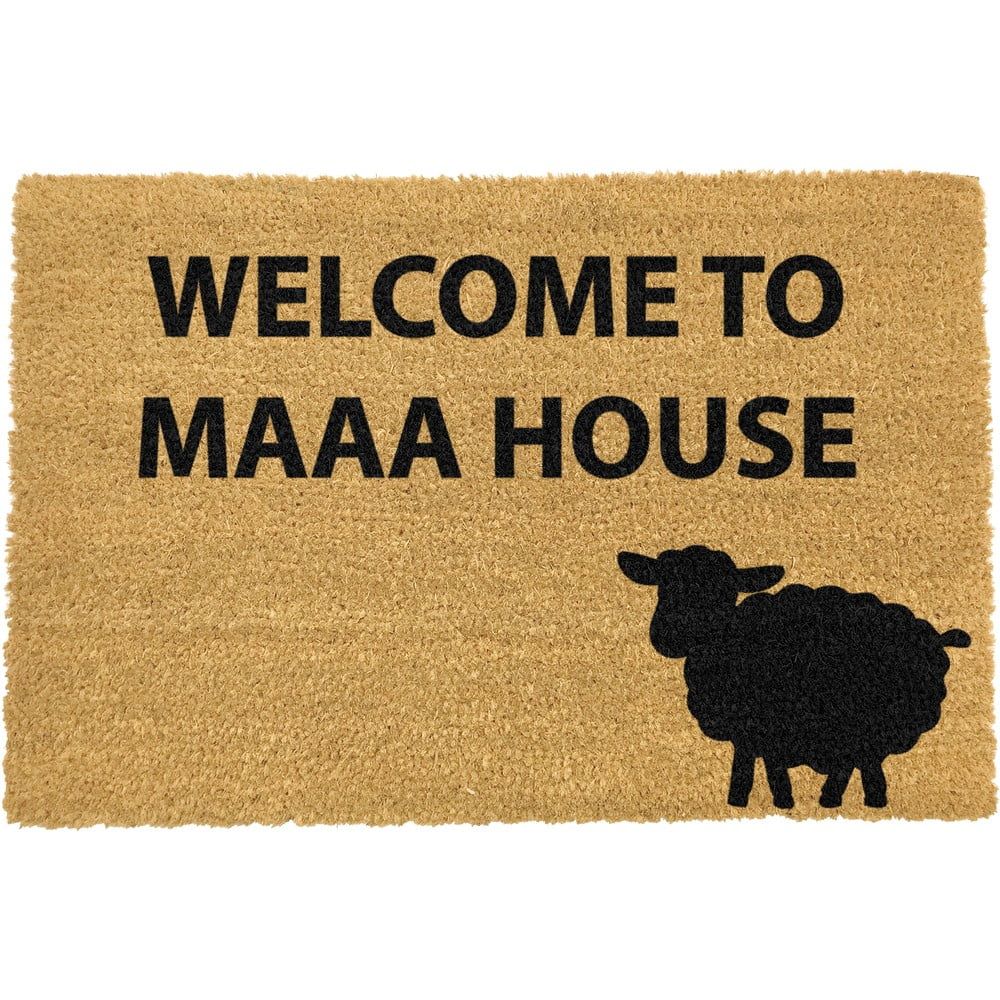 Rohožka z prírodného kokosového vlákna Artsy Doormats Welcome to Maaa House, 40 x 60 cm - Bonami.sk