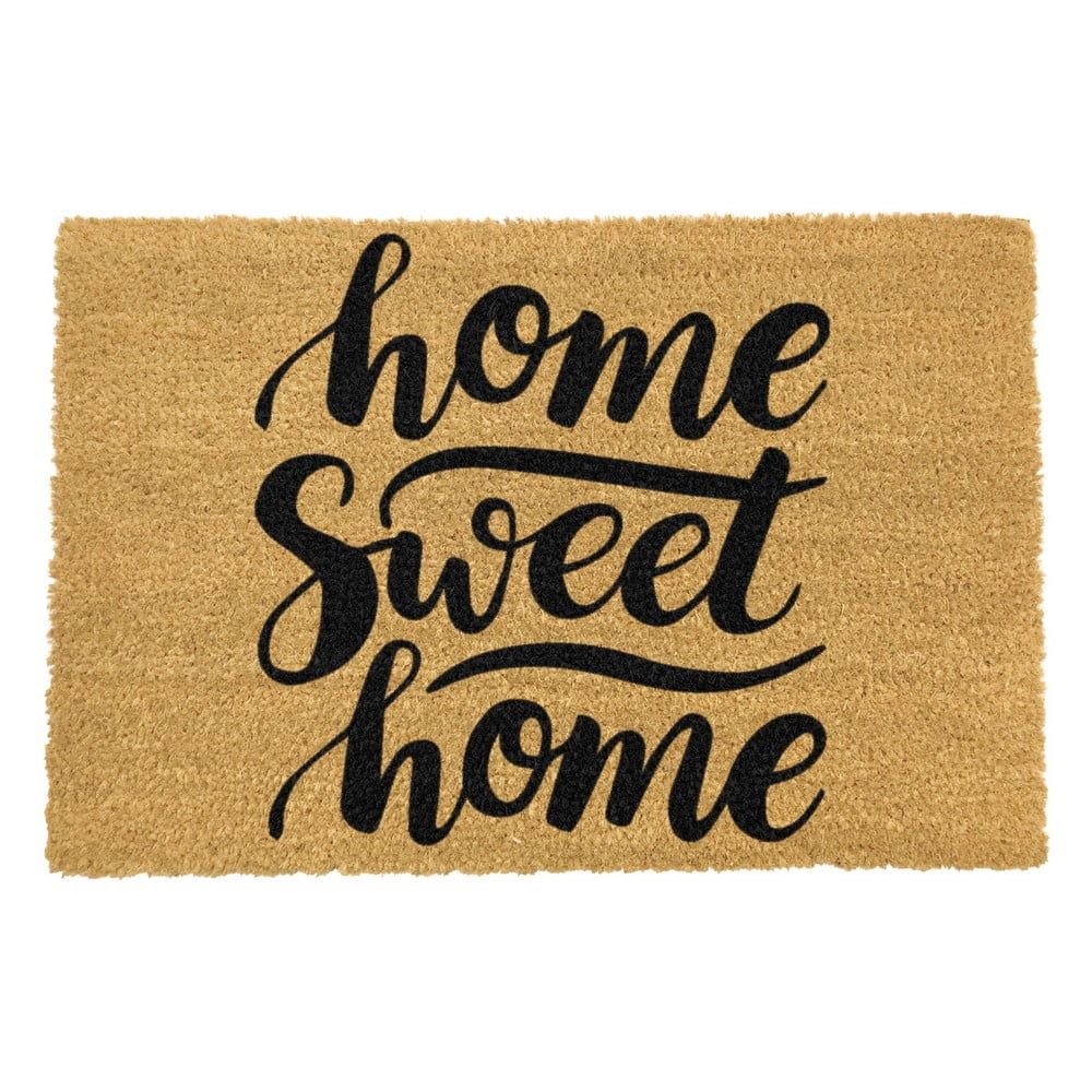 Rohožka z prírodného kokosového vlákna Artsy Doormats Home Sweet Home, 40 x 60 cm - Bonami.sk