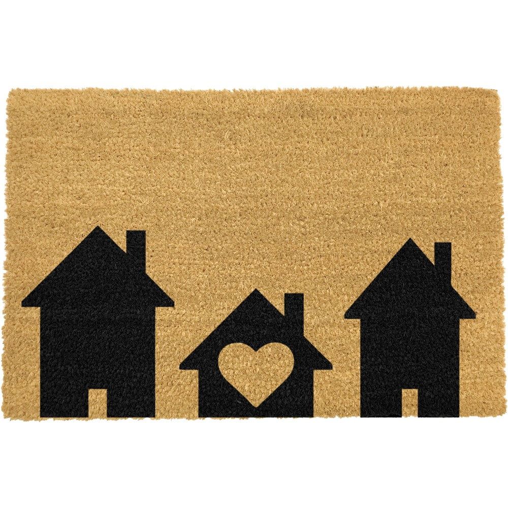 Rohožka z prírodného kokosového vlákna Artsy Doormats Home is Where, 40 x 60 cm - Bonami.sk