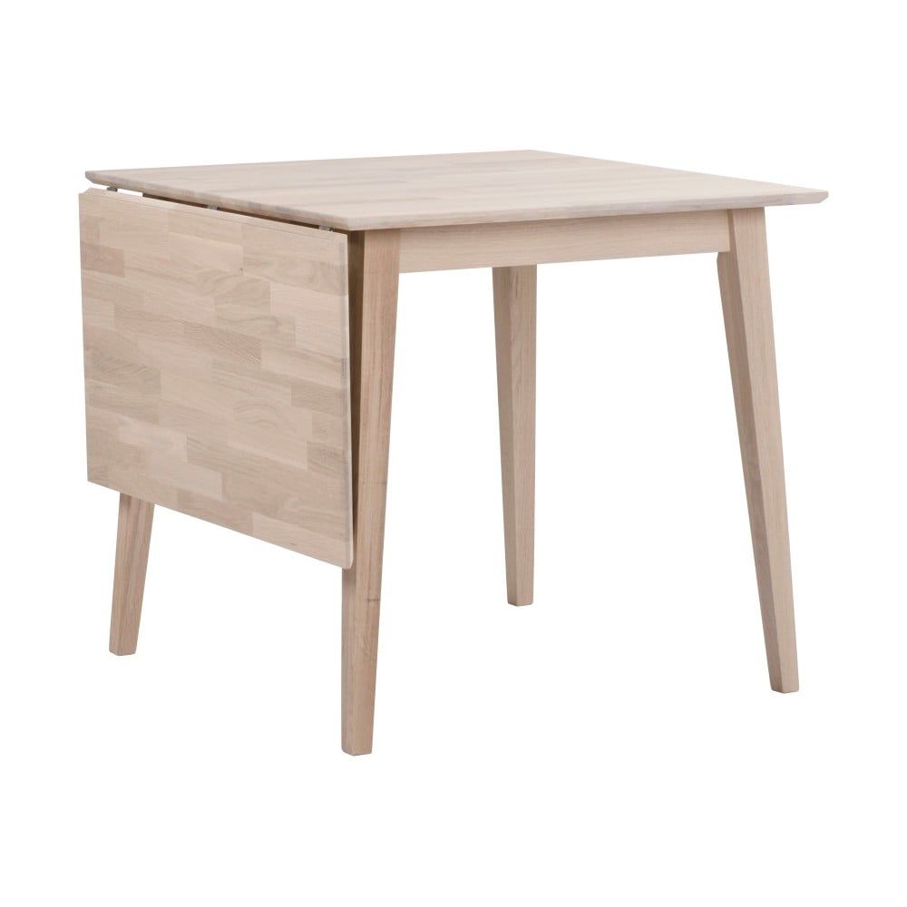 Matne lakovaný sklápací dubový jedálenský stôl Rowico Mimi, 80 x 80 cm - Bonami.sk