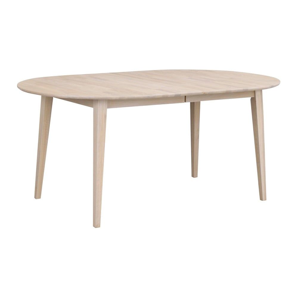 Svetlý oválny dubový rozkladací jedálenský stôl Rowico Mimi, 170 x 105 cm - Bonami.sk