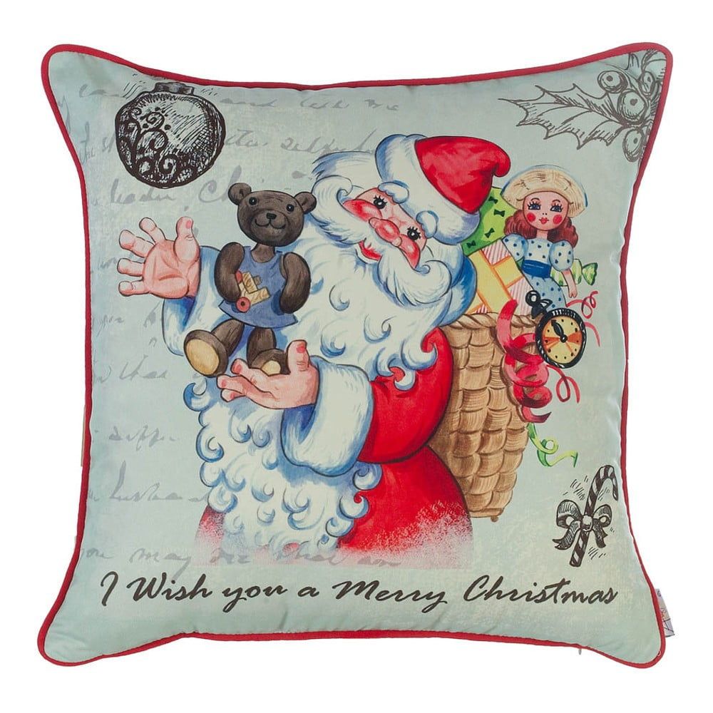 Vianočná obliečka na vankúš Mike & Co. NEW YORK Comfort Teddy, 43 × 43 cm - Bonami.sk