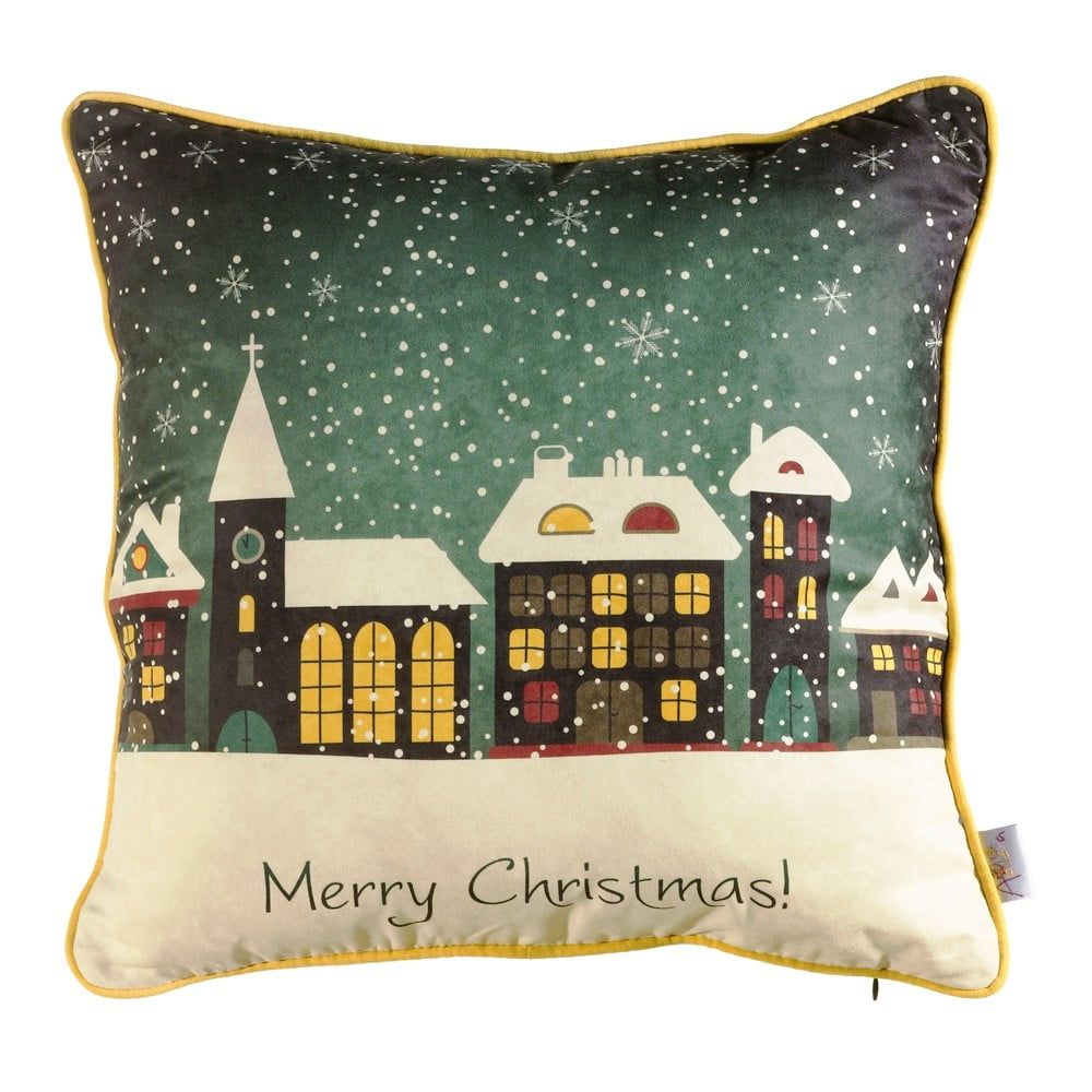Vianočná obliečka na vankúš Mike & Co. NEW YORK Comfort Snowy, 43 × 43 cm - Bonami.sk
