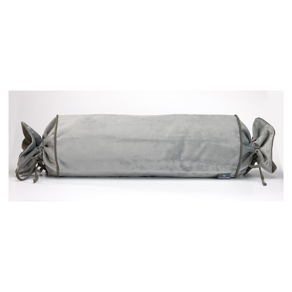 Sivá obliečka na vankúš WeLoveBeds Silver Candy, Ø 20 × 58 cm - Bonami.sk