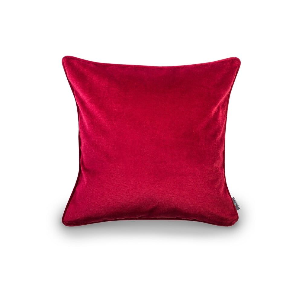 Červená obliečka na vankúš WeLoveBeds Mystic Burgundy, 50 × 50 cm - Bonami.sk