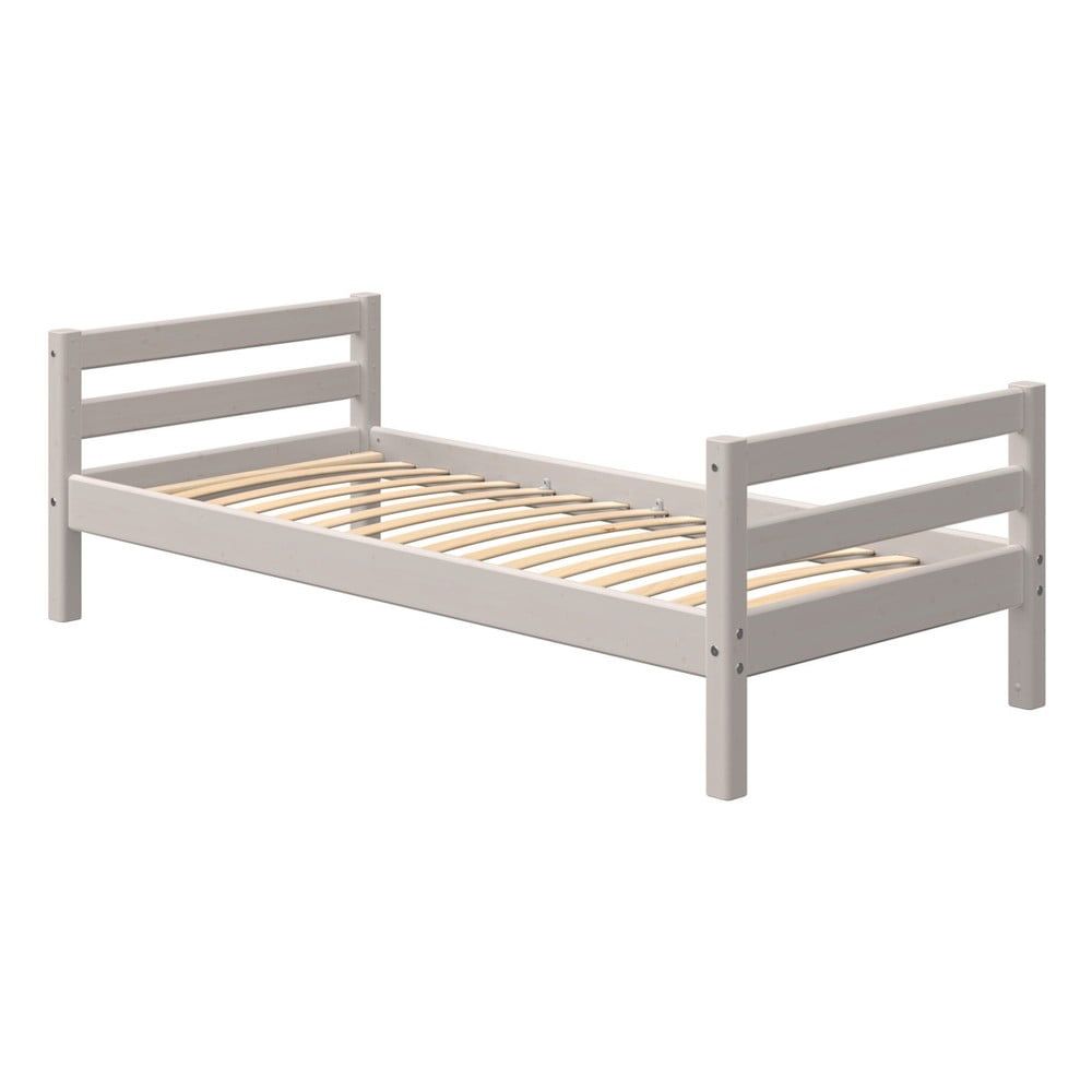 Sivá detská posteľ z borovicového dreva Flexa Classic - Bonami.sk