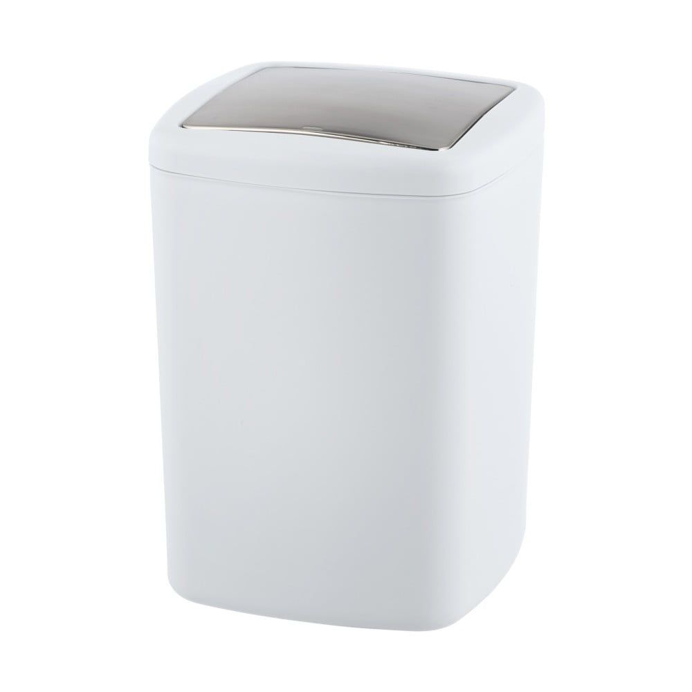 Biely odpadkový kôš Wenko Barcelona L, výška 28,5 cm - Bonami.sk