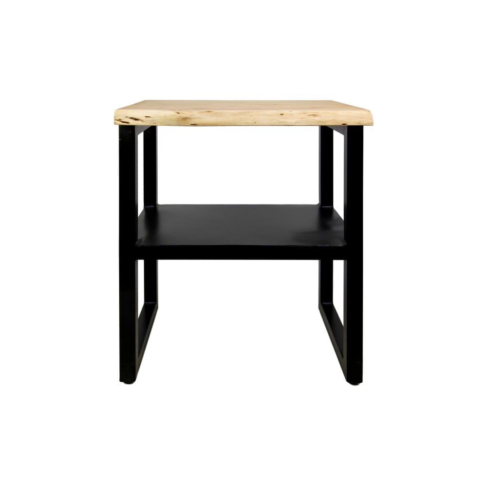 Príručný stolík s poličkou z akáciového dreva HSM collection SoHo - Bonami.sk