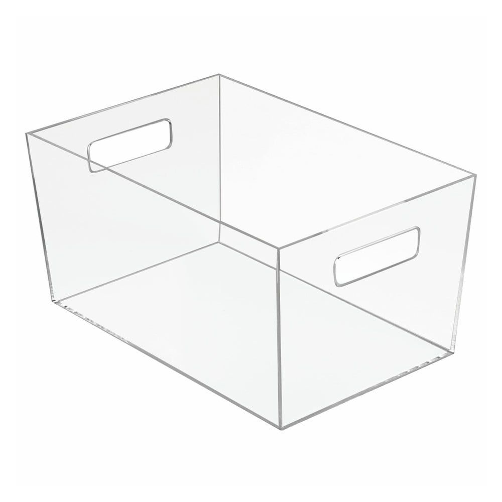 Úložný priehľadný box iDesign Clarity, 30,6 × 20,7 cm - Bonami.sk