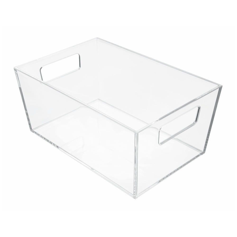 Úložný priehľadný box iDesign Clarity, 22,8 × 15,2 cm - Bonami.sk