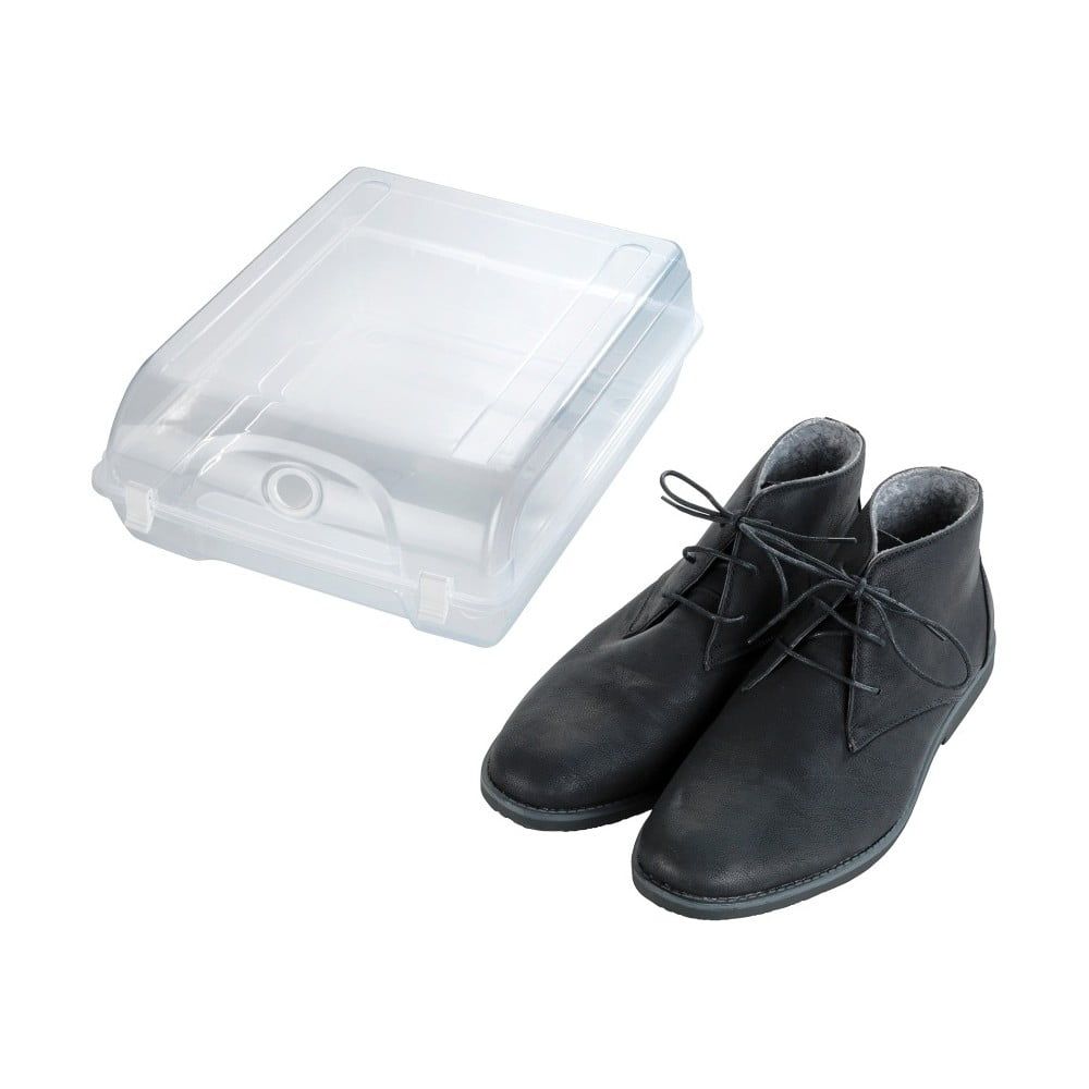 Transparentné úložný box na topánky Wenko Smart, šírka 29 cm - Bonami.sk