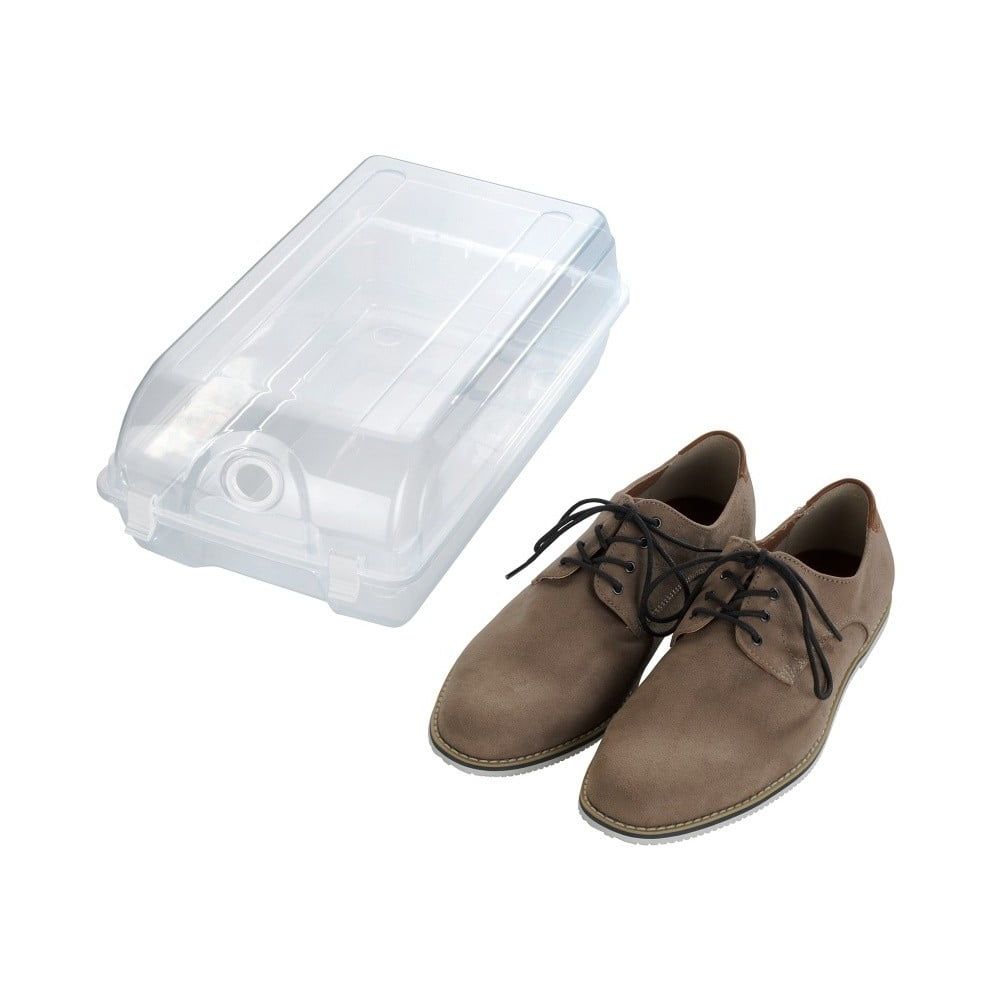 Transparentné úložný box na topánky Wenko Smart, šírka 21 cm - Bonami.sk