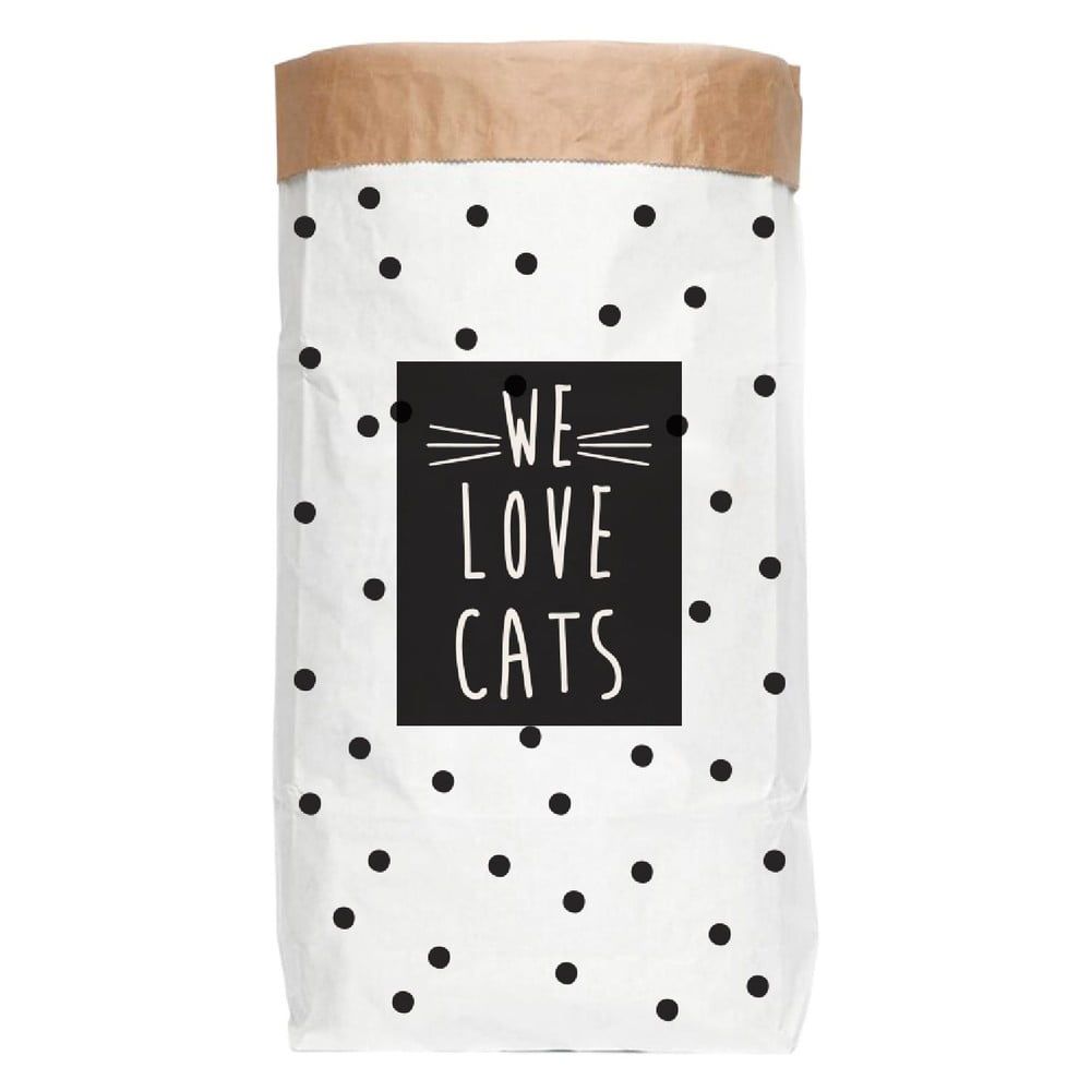 Úložné vrece z recyklovaného papiera Really Nice Things Love Cats - Bonami.sk