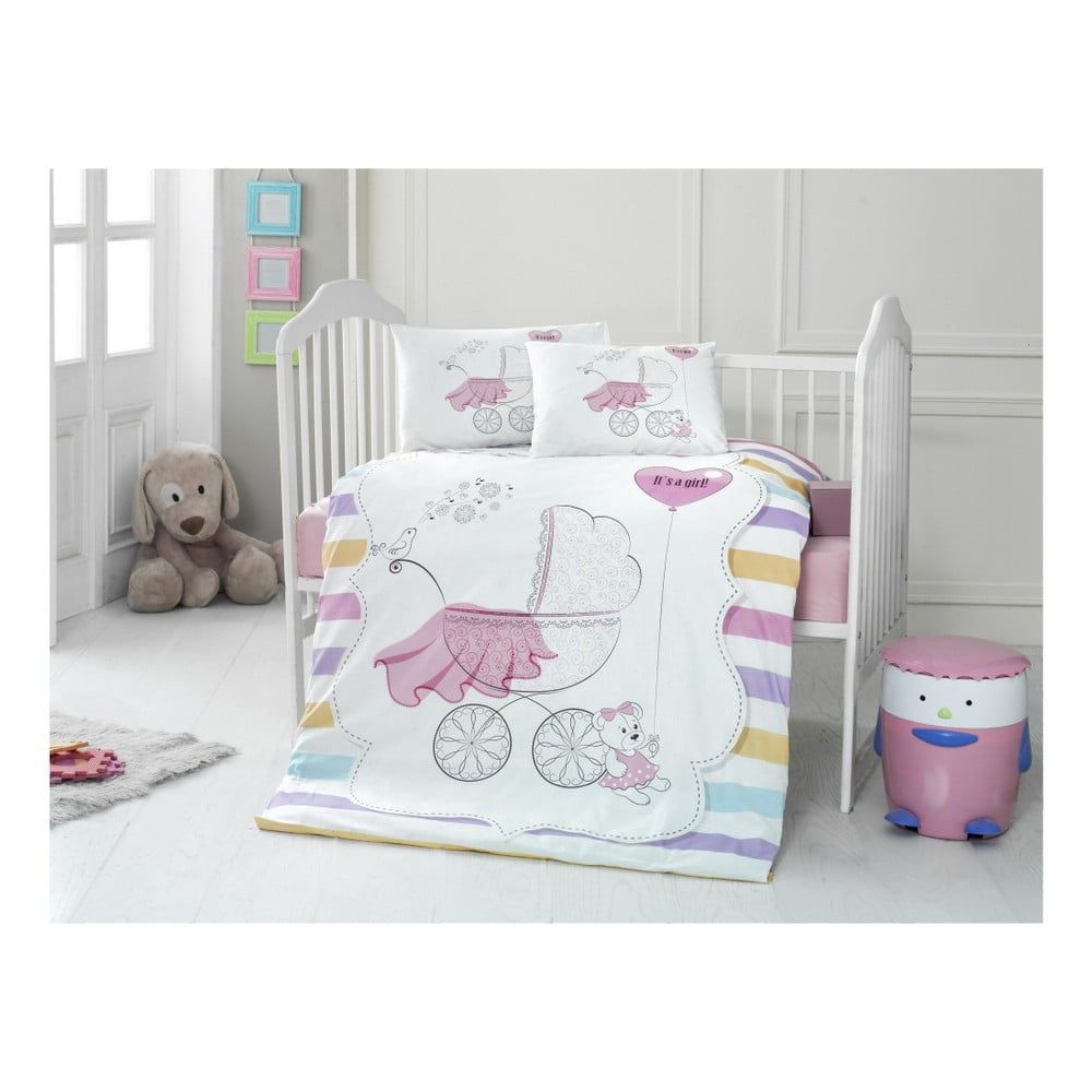 Set bavlnenej detskej obliečky s plachtou Pastel, 100 × 150 cm - Bonami.sk
