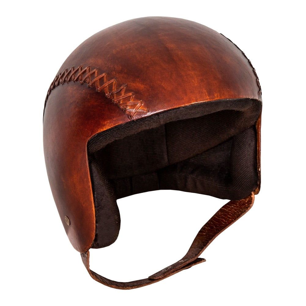 Kožená dekorácia v tvare helmy Antic Line casque, 20 x 23 cm - Bonami.sk