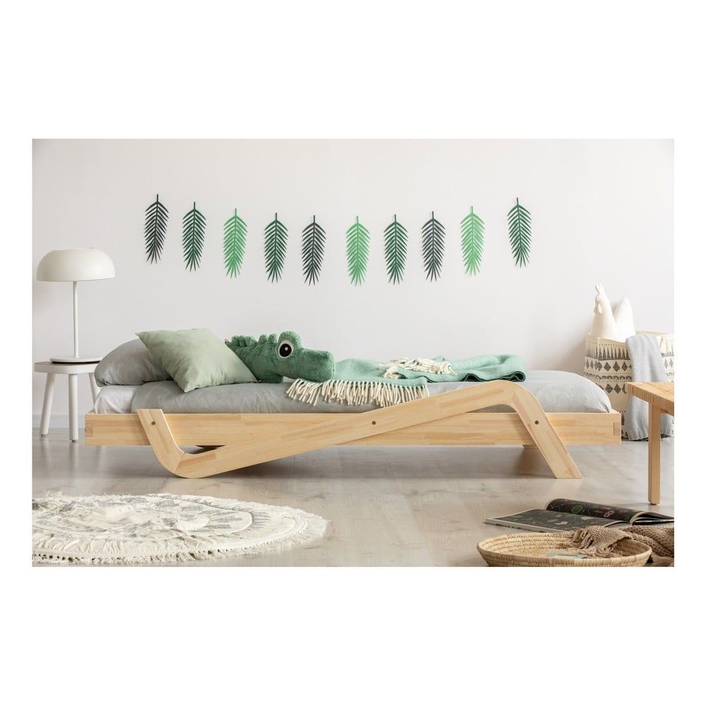 Detská posteľ z borovicového dreva Adeko Zig, 80 × 180 cm - Bonami.sk