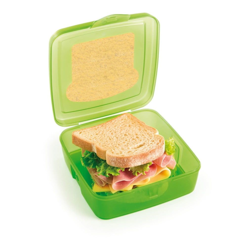 Zelený desiatový box na sendvič Snips Sandwich, 500 ml - Bonami.sk