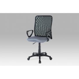 Kancelárska stolička KA-B047 látka / plast Autronic Sivá