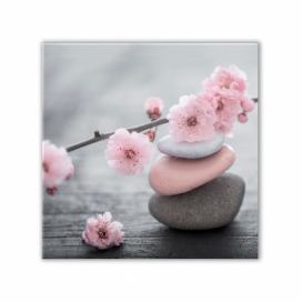 Obraz Styler Glasspik Spa & Zen Pink Stone, 30 × 30 cm Bonami.sk
