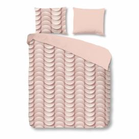 Ružové obliečky na dvojlôžko z bavlny Good Morning Emerged, 200 × 240 cm