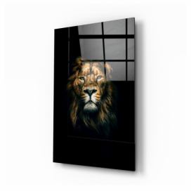 Sklenený obraz Insigne Lion, 70 x 110 cm