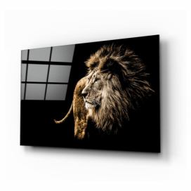 Sklenený obraz Insigne Majestic Lion, 110 x 70 cm