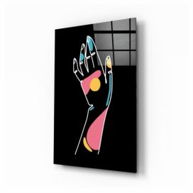 Sklenený obraz Insigne Abstract Colored Hand, 46 x 72 cm Bonami.sk