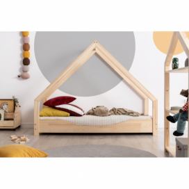 Domčeková detská posteľ z borovicového dreva Adeko Loca Elin, 70 x 160 cm