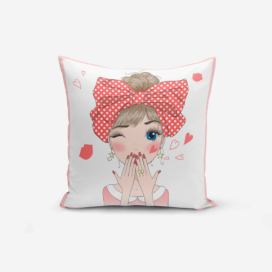 Obliečka na vankúš Minimalist Cushion Covers Cute Girl, 45 × 45 cm