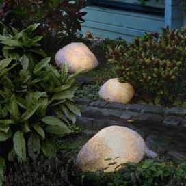 Epstein Kamenné lampy s gumovým pripojením, žula 40 cm
