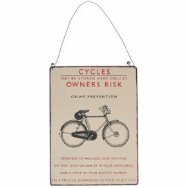 Nástenná ceduľa retro bicykel Rex London Bicycle, 17 x 23 cm