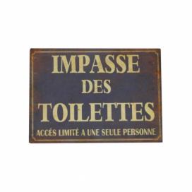 Plechová ceduľa Antic Line Impasse Des Toilettes