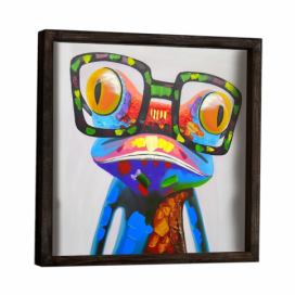 Dekoratívny zarámovaný obraz Frog, 34 × 34 cm Bonami.sk