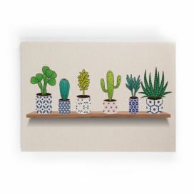 Obraz na plátne Really Nice Things Lino Cactus Shelve, 50 × 70 cm Bonami.sk