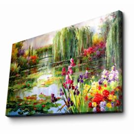 Nástenný obraz na plátne Impressionist Garden, 70 × 45 cm Bonami.sk