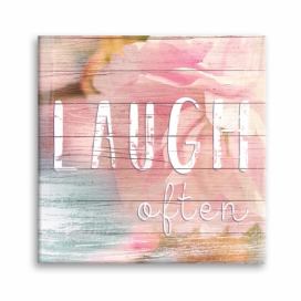 Obraz Styler Canvas Dreams Laugh, 32 × 32 cm