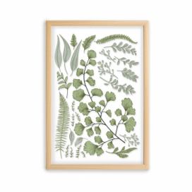 Obraz s rámom z borovicového dreva Surdic Leafes Collection, 50 x 70 cm Bonami.sk