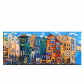 Obraz Tablo Center Colorful Houses, 140 × 60 cm Bonami.sk