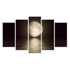 Viacdielny nástenný obraz Moon Over The River