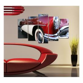 Viacdielny obraz 3D Art Retro Vintage Car, 102 × 60 cm