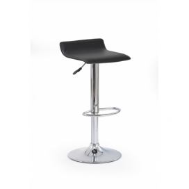 HALMAR H-1 barová stolička čierna / chróm