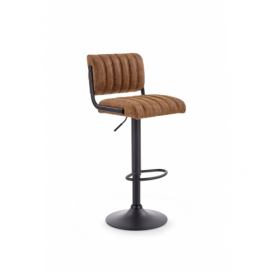 HALMAR H-88 barová stolička hnedá / čierna