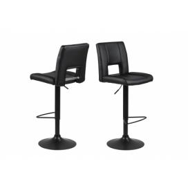 Dkton Dizajnová barová stolička Almonzo, čierna