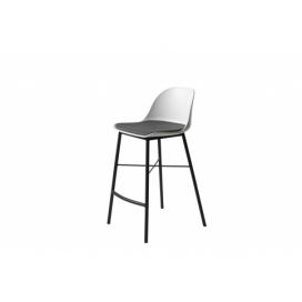 Furniria Dizajnová barová stolička Jeffery biela
