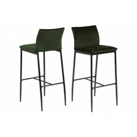 Dkton Dizajnová barová stolička Midena olivová 
